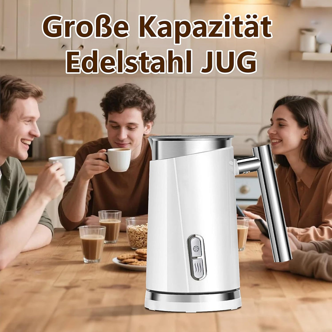 Huogary Milchschäumer, elektrischer Milchdampfer für Milchschaum und heisse Milch (4,5 oz / 10,5 oz)