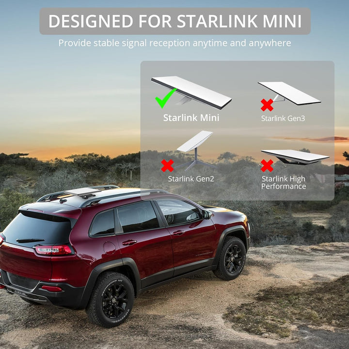 Justech Starlink Mini Halterung für Auto, magnetisches Montageset Starlink Mini mit Rohradapter für