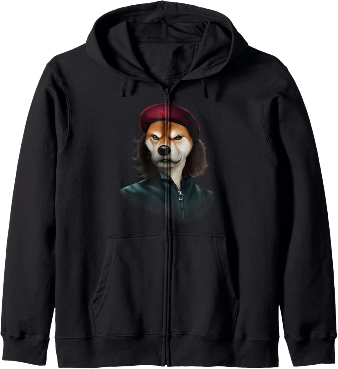 Shiba Hund verkörperte Che Guevara Kapuzenjacke