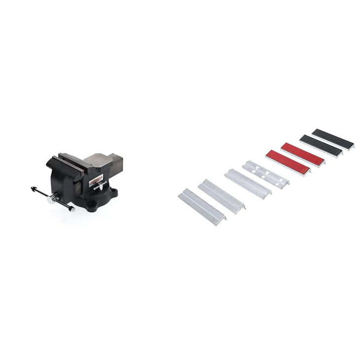 GEDORE red Parallel-Schraubstock mit Amboss & BGS 8442-2 | Schraubstock-Schutzbacken-Satz | 8-tlg. |