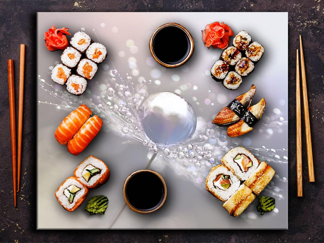 TMK | Herdabdeckplatte 60x52 Einteilig Glas Elektroherd Induktion Herdschutz Spritzschutz Glasplatte