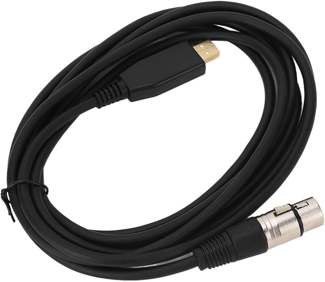 USB-zu-XLR-Mikrofon-Link-Konverterkabel, Langlebiges ABS-Material für Tonstudios