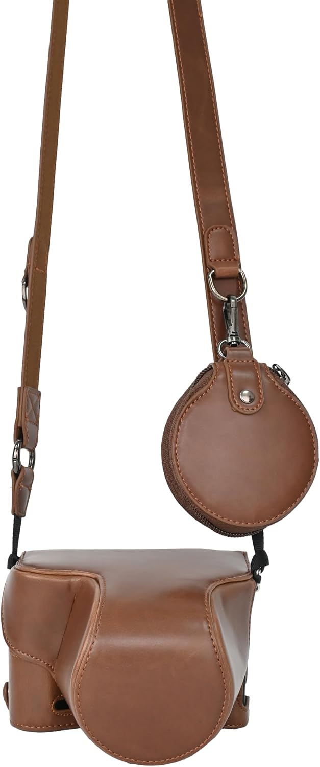 MUZIRI KINOKOO Sony A7C II Tasche, Retro-PU-Leder-Schutzhülle für Sony A7C2/A7C II/Alpha 7C II Kamer