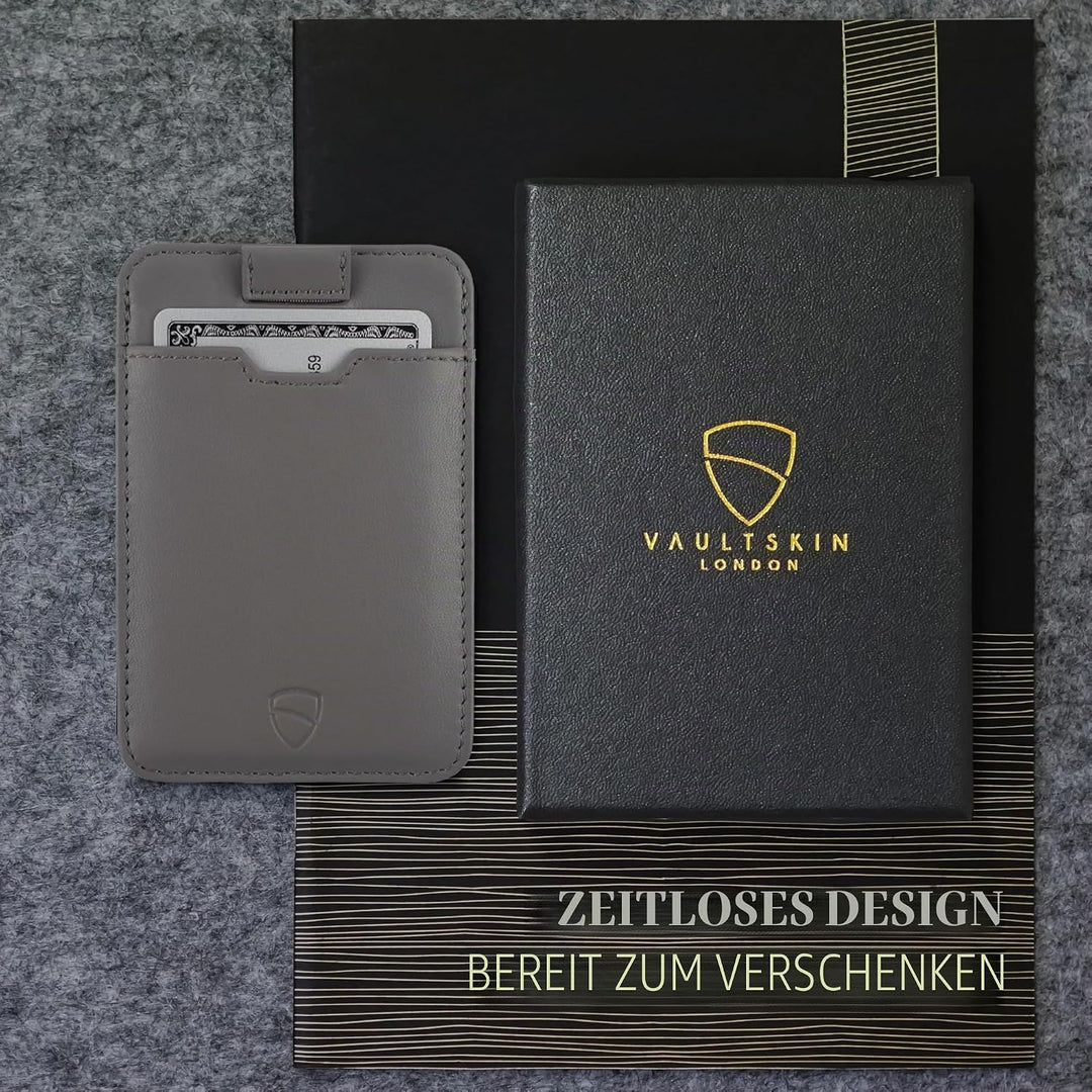 Vaultskin Chelsea Ultra-Slim Leder-Geldbörse für die Vordertasche - RFID-Blockierung für Männer mit