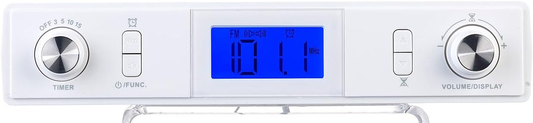 auvisio Küchenunterbauradio: Stereo-FM-Küchen-Unterbauradio mit Bluetooth, Timer, Wecker, LCD, PLL (