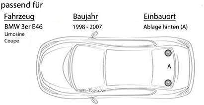 Lautsprecher - Einbauset passend mit JBL STAGE2 624 | 2-Wege | 16,5cm Koax für BMW 3er E46