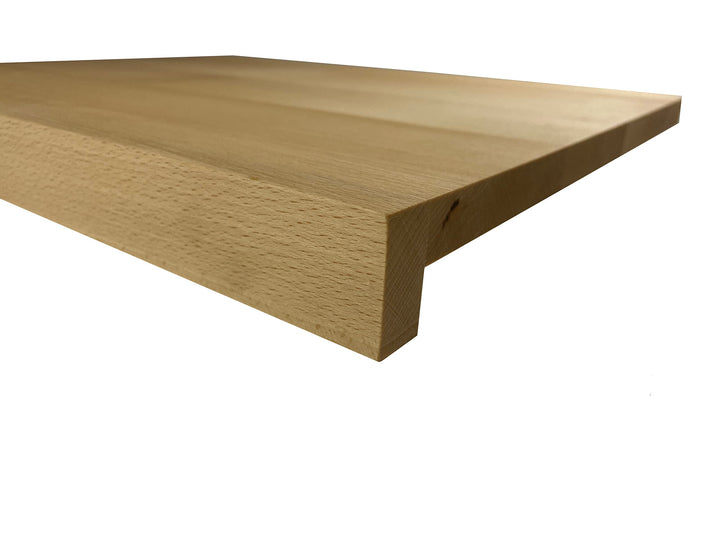 EFO Schneidebrett XL 47x37 cm | Schneidebrett mit Anschlagkante aus Buchenholz | Grosses Küchenbrett