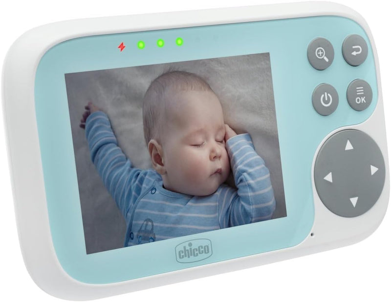 Chicco Video-Babyphone-Start, mit 3,2"-Farbbildschirm, 200 m Reichweite, Infrarot-Nachtsicht, Smart-