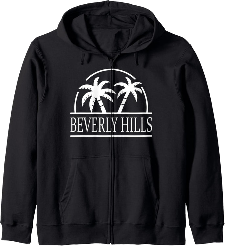 Beverly Hills California Palmen Kapuzenjacke