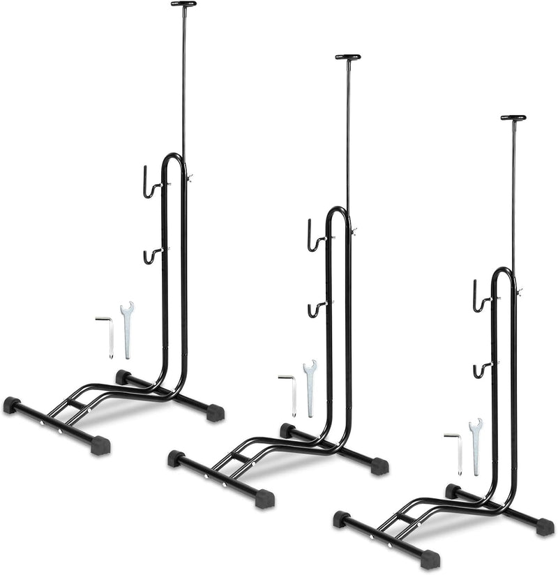3 x Joparri 3 in 1 Fahrradständer Boden 20 bis 27.5 Zoll, Fahrräder Wartungsständer waagerecht und s