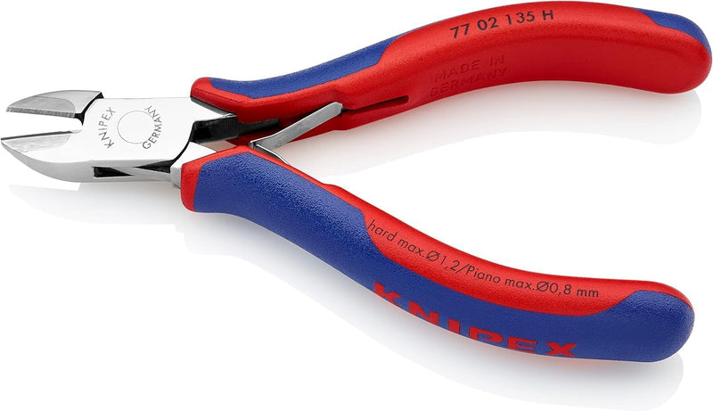 Knipex Elektronik-Seitenschneider mit eingesetzter Hartmetallschneide mit Mehrkomponenten-Hüllen 135