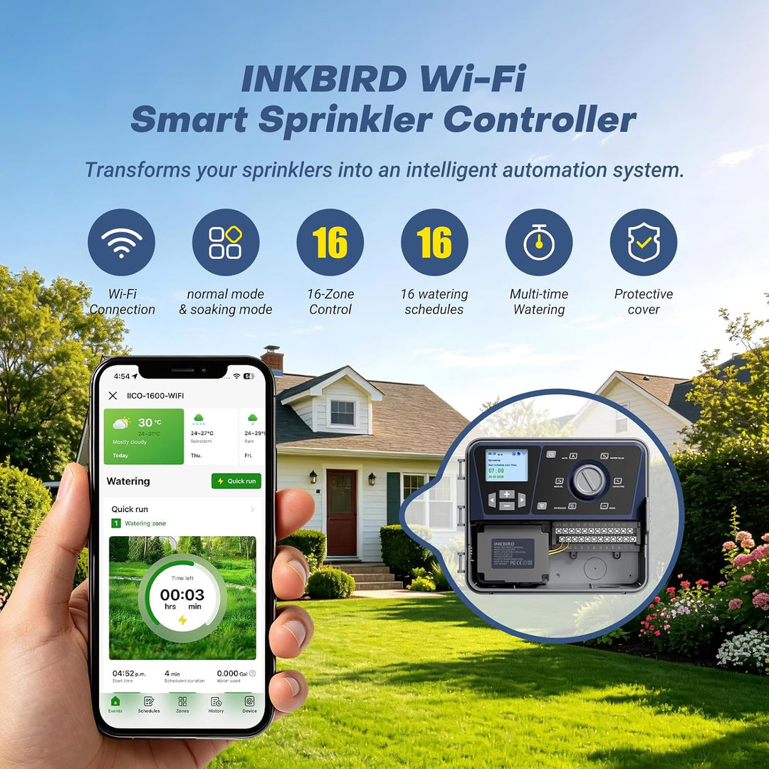 Inkbird IICO-1600-WIFI Programmierbarer Controller, App-Überwachung