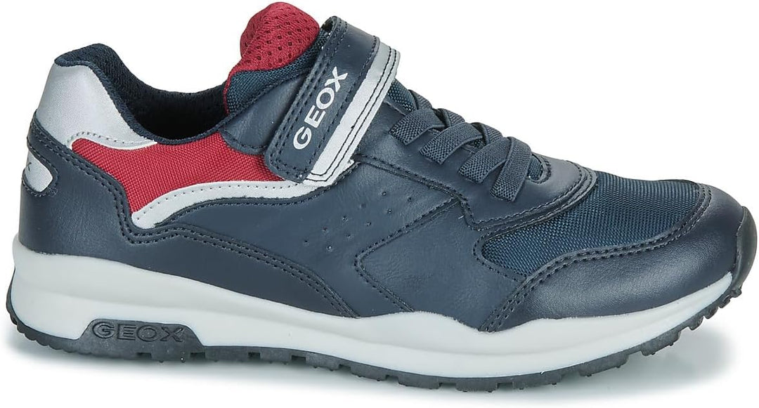 Geox Jungen J Pavel A Sneaker 28 EU Navy Dk Red, 28 EU Navy Dk Red