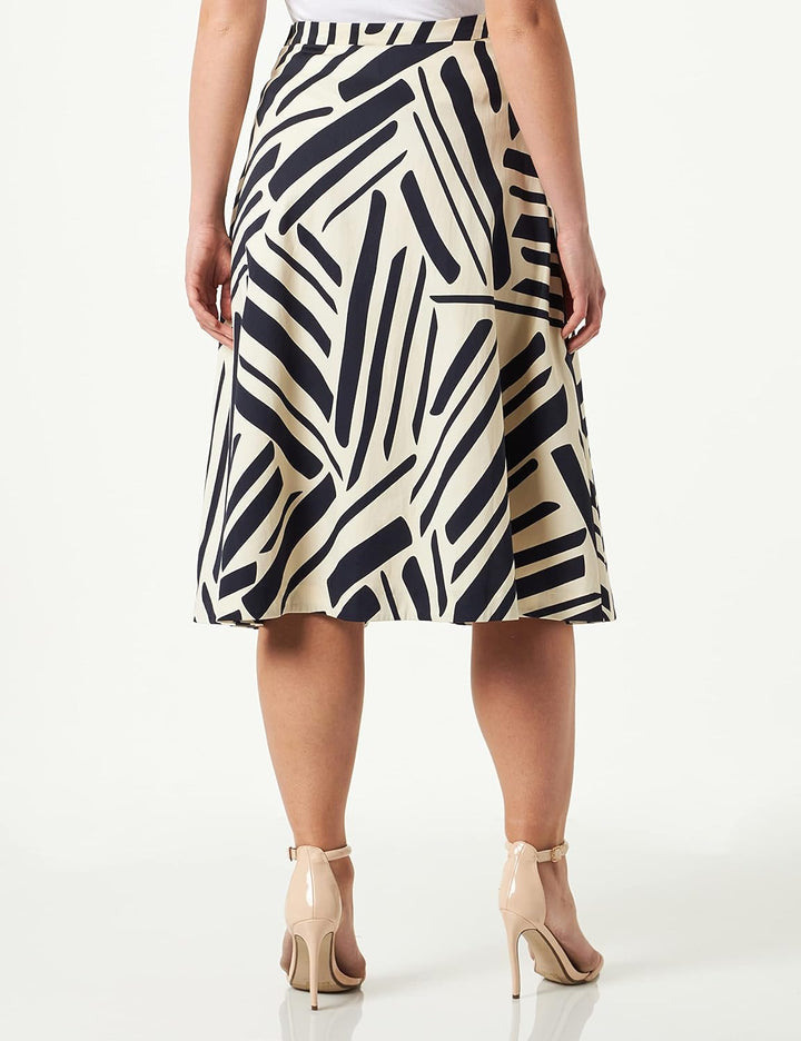 Seidensticker Damen Regular Fit Rock Midi Rock 36 Blau, 36 Blau