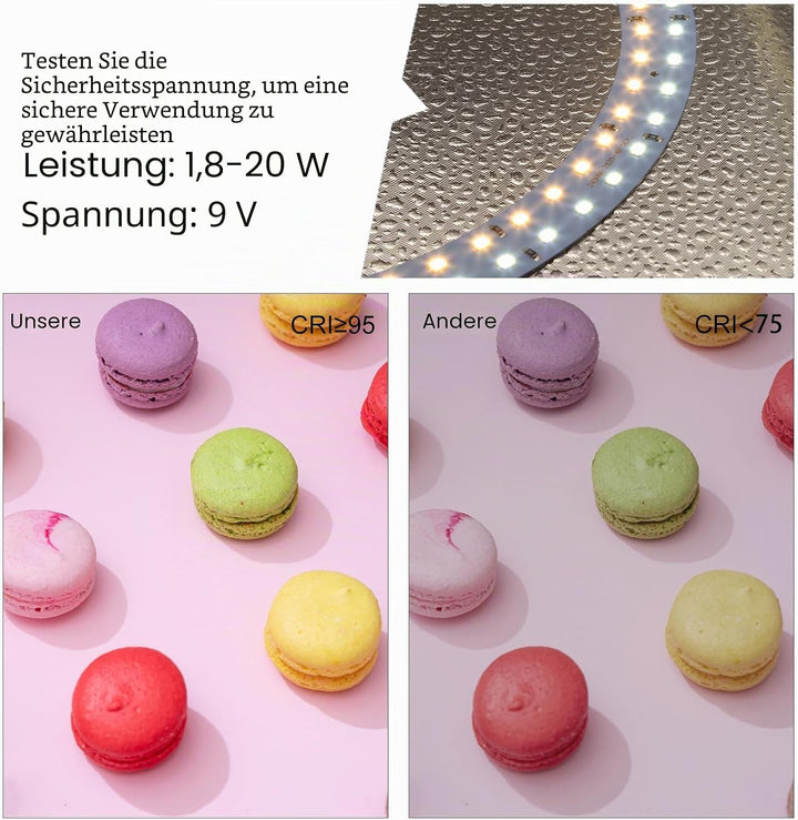 PULUZ Fotobox 50x50 cm Faltbares Fotostudio, 200 LEDs Dimmbarer Lichtkasten mit 12 Hintergründen für