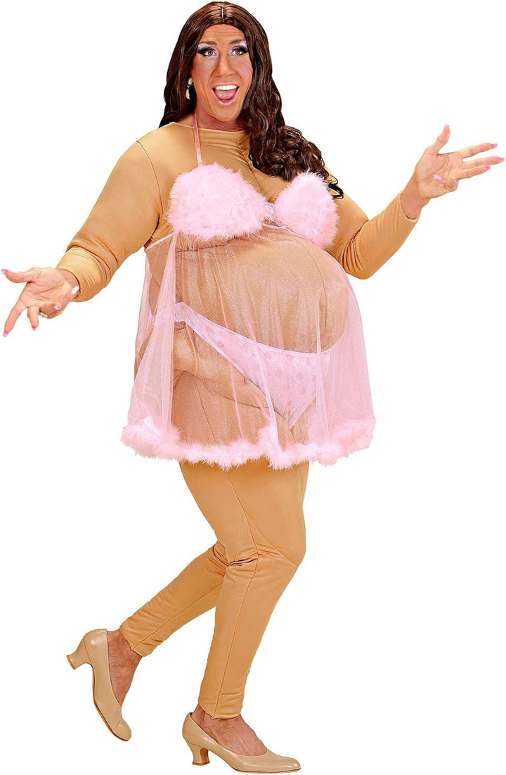 "FAT STRIPPER" (stuffed jumpsuit, panties, baby doll) - (One Size Fits Most Adult)