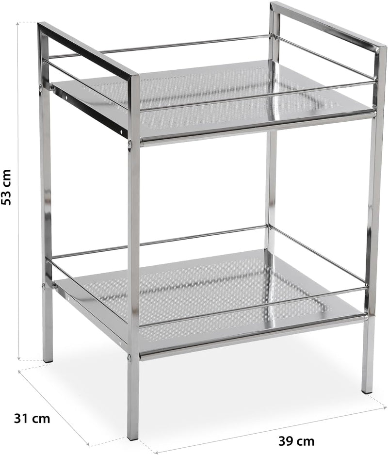 Versa Hannover Möbel für das Bad, Ablagefläche mit 2 Fächern, Massnahmen (H x L x B) 53 x 31 x 39 cm