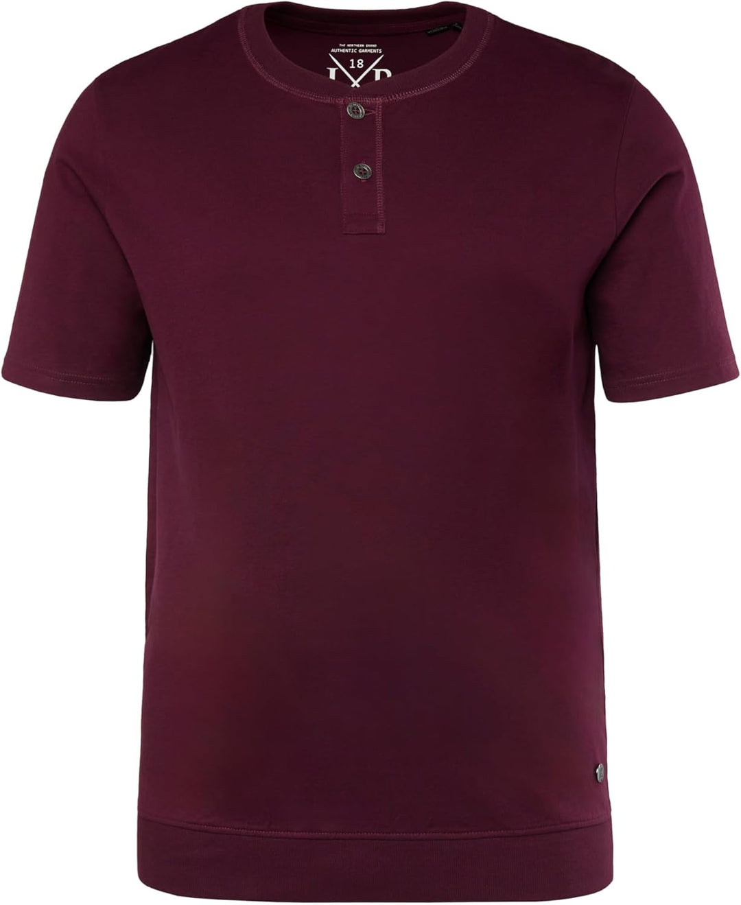 JP 1880 Herren grosse Grössen Übergrössen Menswear L-8XL Henley, Bauchfit, Halbarm, Rundhals, bis 8