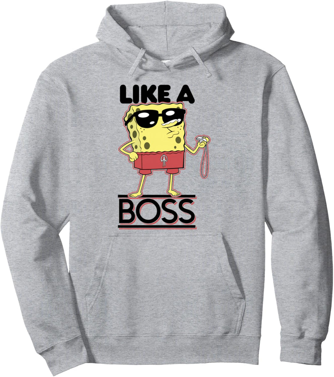 SpongeBob Schwammkopf Rettungsschwimmer Wie Ein Boss Pullover Hoodie