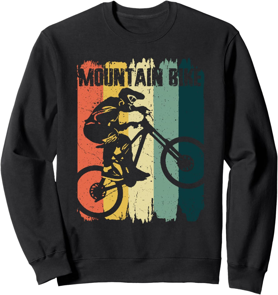 Mountainbiking Sport Retro Vintage Fahrräder Biker Sweatshirt