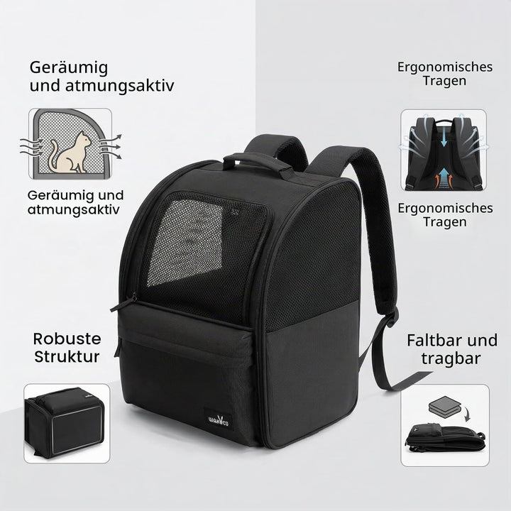 Hunderucksack und Katzenrucksack, 5kg Katzentransporttasche, Katzen Tragetasche Rucksack, Verschleis