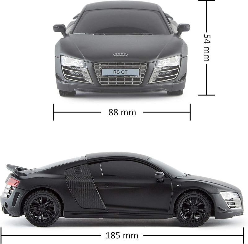 CMJ RC CARS Audi R8 GT, offizielles Lizenziertes Ferngesteuertes Auto, Spielzeit RC Flitzer Auto, 1: