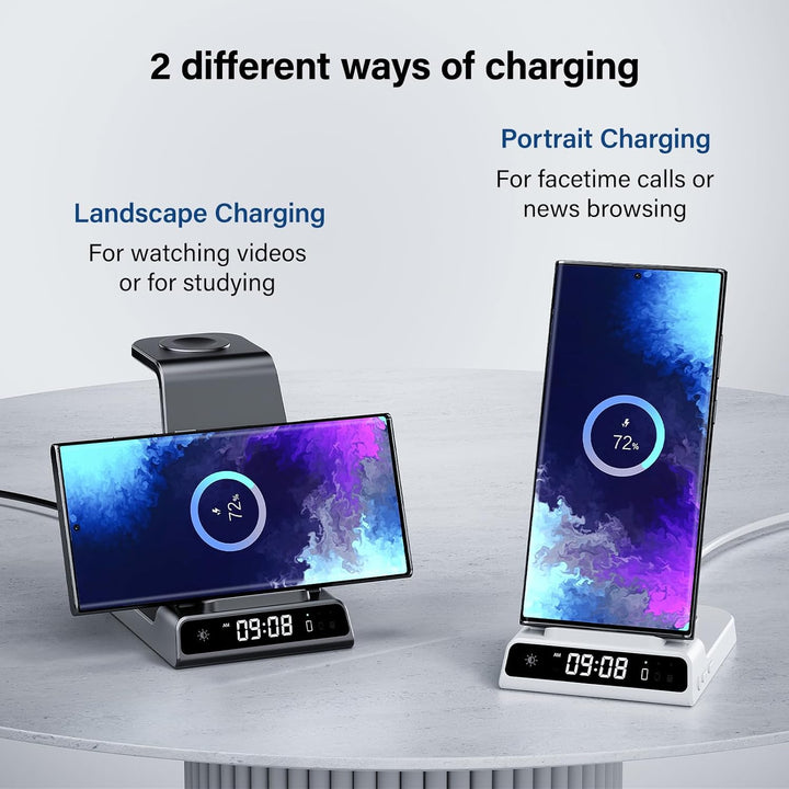 Induktive Ladestation für Samsung S25 Ultra, 3 in 1 Wireless Charger für Samsung Galaxy Watch 8/8 Cl