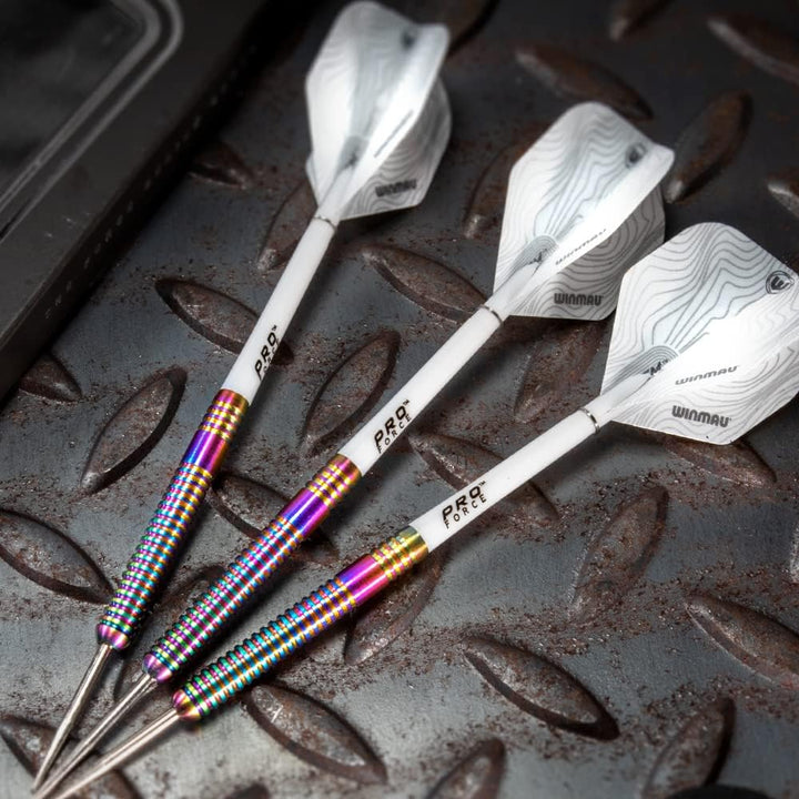 WINMAU Solaris Pro Specialist Dartpfeile-Set, Wolframstahl, mit Flights und Schäften (Stiele) 21 g u