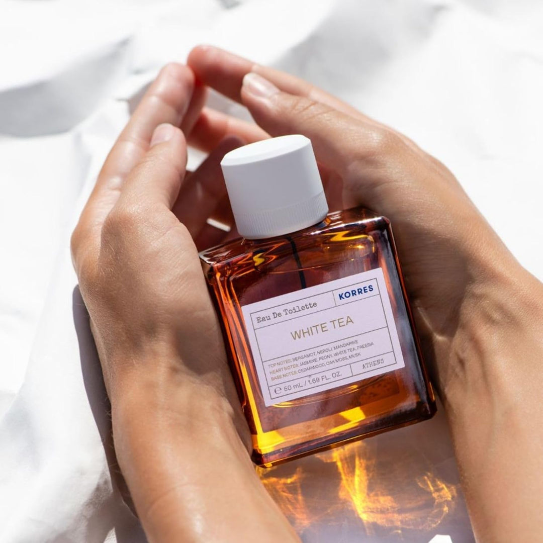 KORRES WHITE TEA Eau de Toilette für Damen, floraler & frischer Damenduft mit zartem Jasminduft, veg