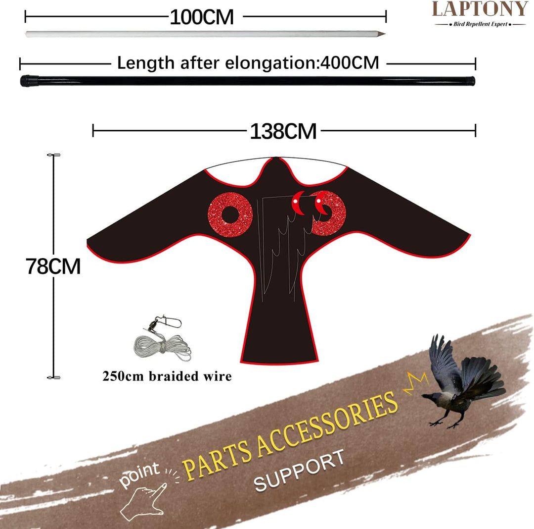 Vogelschreck Flugdrachen Pflanzen Bauernhof Beschützer Vogel Falke Flugdrachen für Garten und Bauern