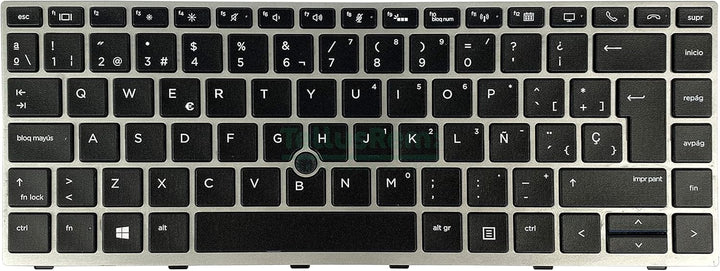 TellusRem ersatztastatur Spanisch Hintergrundbeleuchtung für HP 840 G5, 840 G6, 745 G5, 745 G6, ZBoo