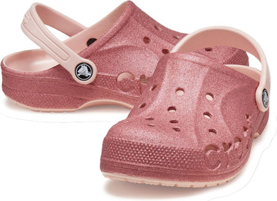Crocs Unisex Kinder Baya Clog K Holzschuh 34 EU Glitter Pink Rose, 34 EU Glitter Pink Rose