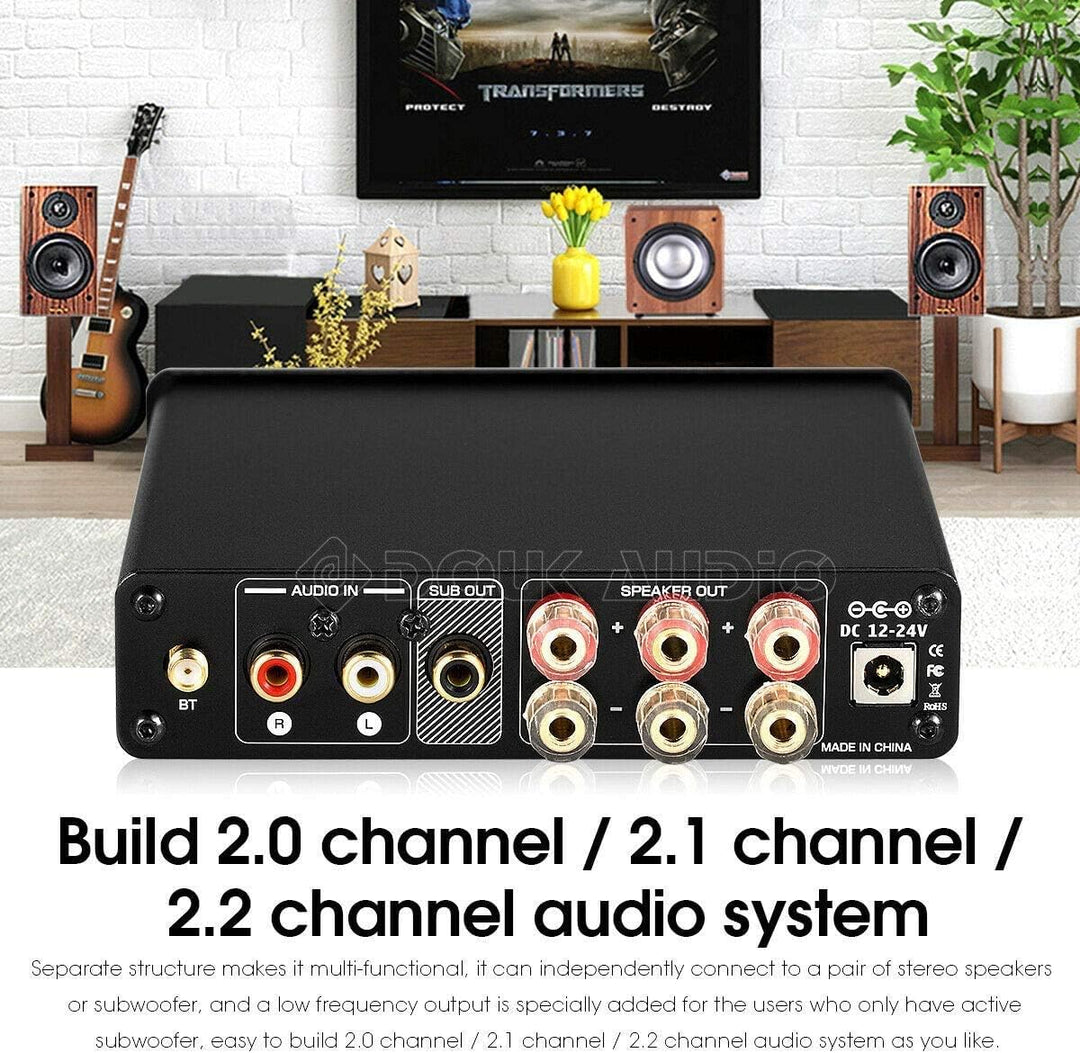Douk Audio M3 Bluetooth 5.0 Verstärker Stereo Audio Receiver 2.1 Channel Mini Hi-Fi Amplifier Class