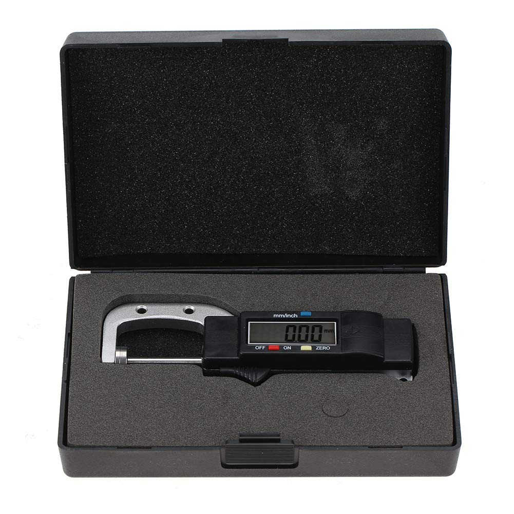 Hilitand Dickenmessgerät, 0–25 mm, horizontal, elektronisches Werkzeug zur Messung der Dicke, mit di