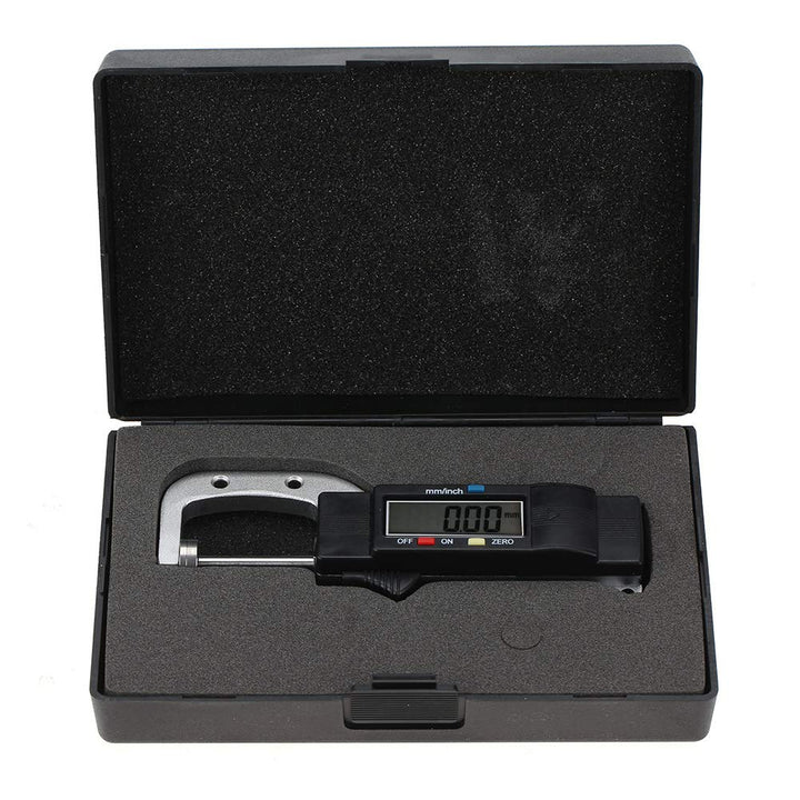 Hilitand Dickenmessgerät, 0–25 mm, horizontal, elektronisches Werkzeug zur Messung der Dicke, mit di