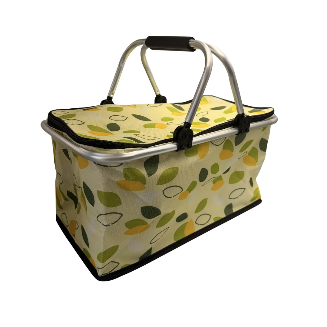 Basilico® Picknickkorb isoliert & faltbar, Kühltasche 30 L, hält warm & kalt, leichter stabiler Ther