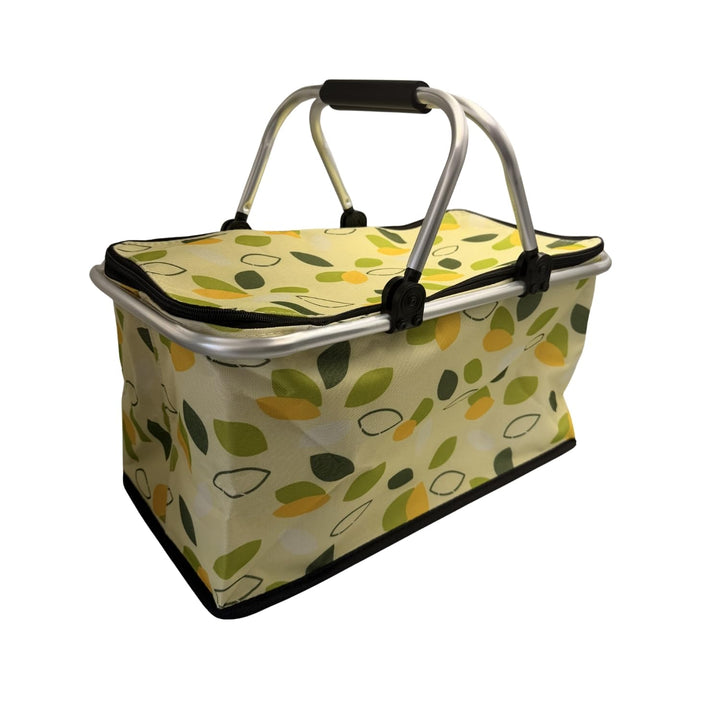 Basilico® Picknickkorb isoliert & faltbar, Kühltasche 30 L, hält warm & kalt, leichter stabiler Ther