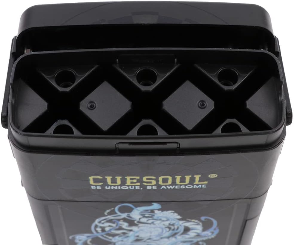 CUESOUL ANTIE Hard Dart Case, Hält 6 Steeldarts/Soft Tip Darts und zusätzliches Zubehör, mit Vier my