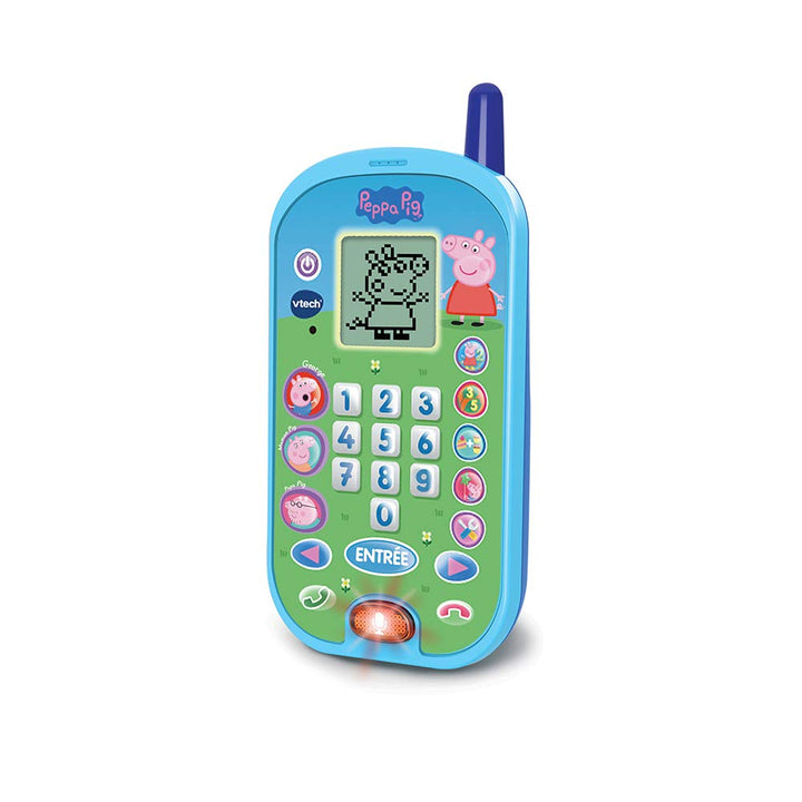 VTech- Peppa Pig Kinder-Telefon 80523105, mehrfarbig Französische Version