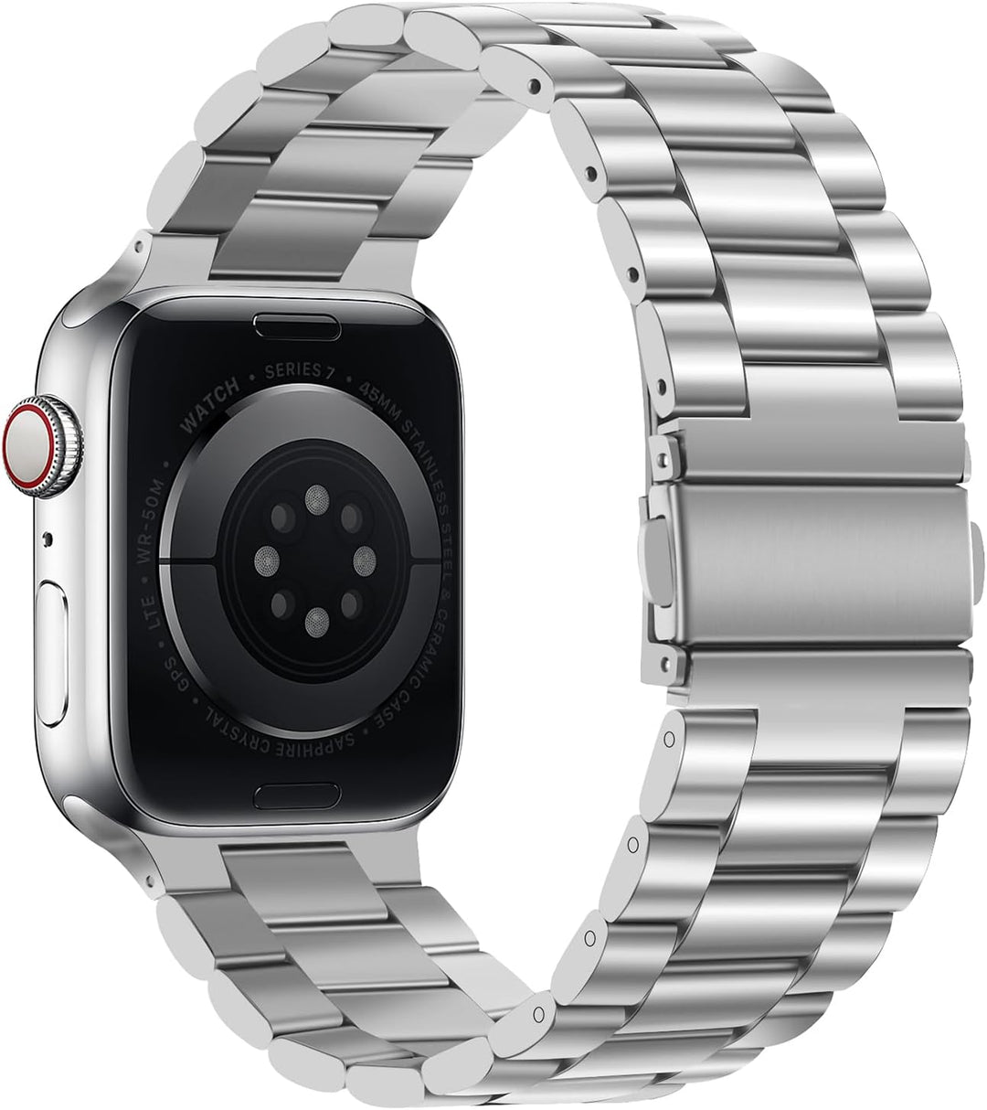 Tasikar Armband Kompatibel mit Apple Watch Armband 41mm 40mm 38mm Prämie Edelstahl Metall Ersatz Arm