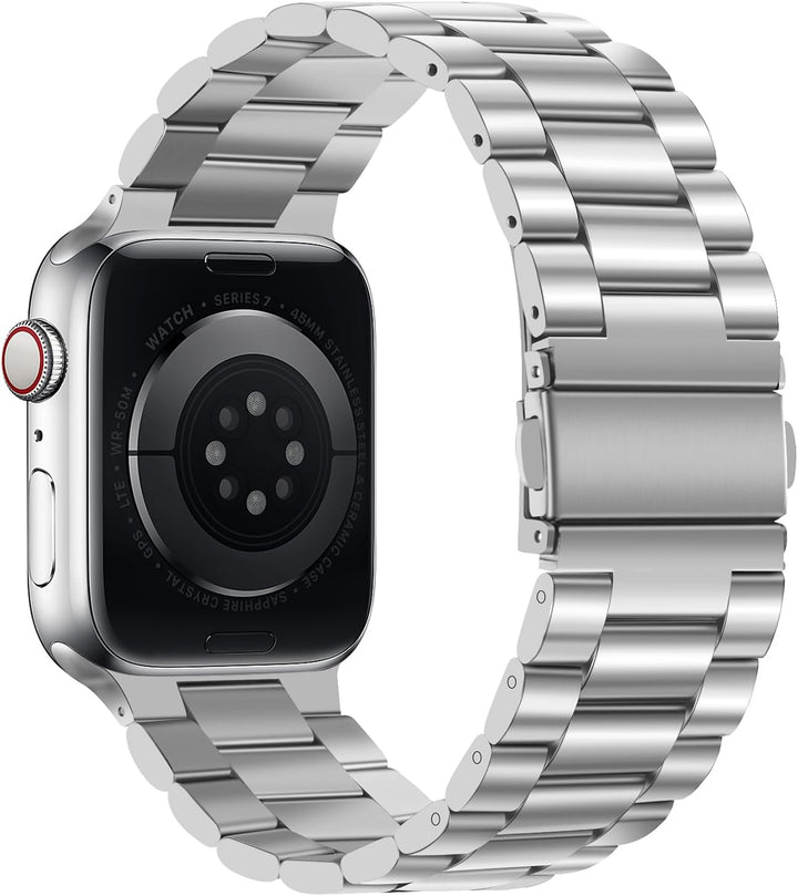 Tasikar Armband Kompatibel mit Apple Watch Armband 41mm 40mm 38mm Prämie Edelstahl Metall Ersatz Arm