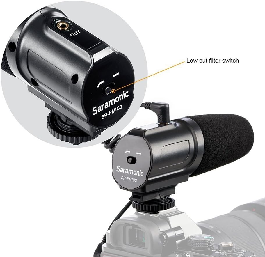 saramonic sr-pmic3 Aufnahme Mikrofon mit Federung für DSLR/Camcorder schwarz