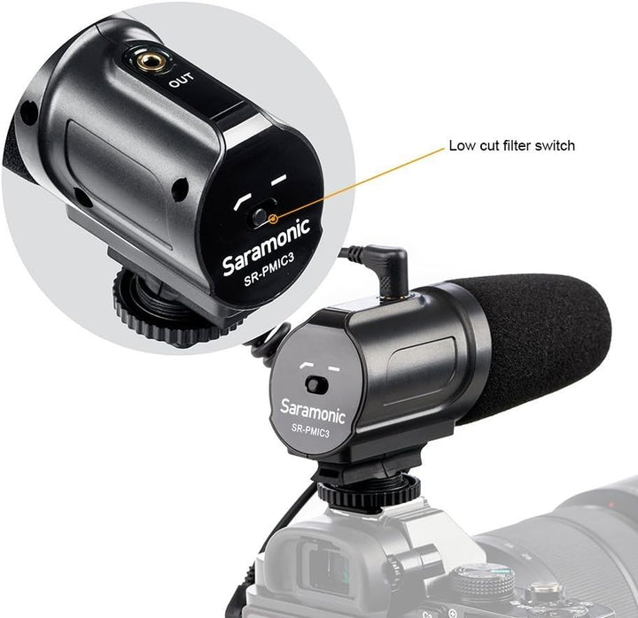 saramonic sr-pmic3 Aufnahme Mikrofon mit Federung für DSLR/Camcorder schwarz
