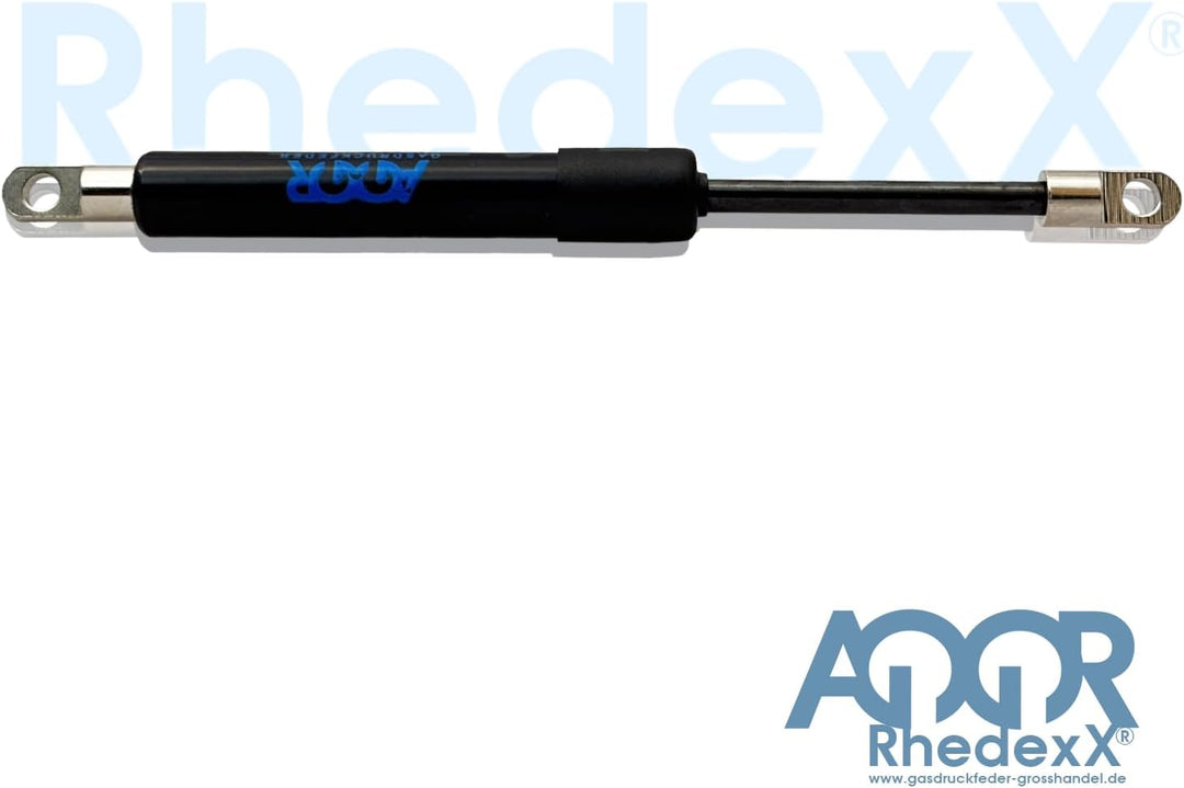RhedexX® Gasdruckfeder Augeaufnahme 1.100mm/500mm/300N M8 Gewinde Gelenkauge Gasfeder Länge-1100mm,