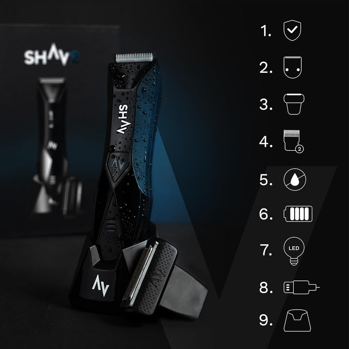 Rasierer herren elektrisch Shav – Bodygroomer & Intimrasierer, Elektrisch, Nass- & Trocken, IPX7 Was