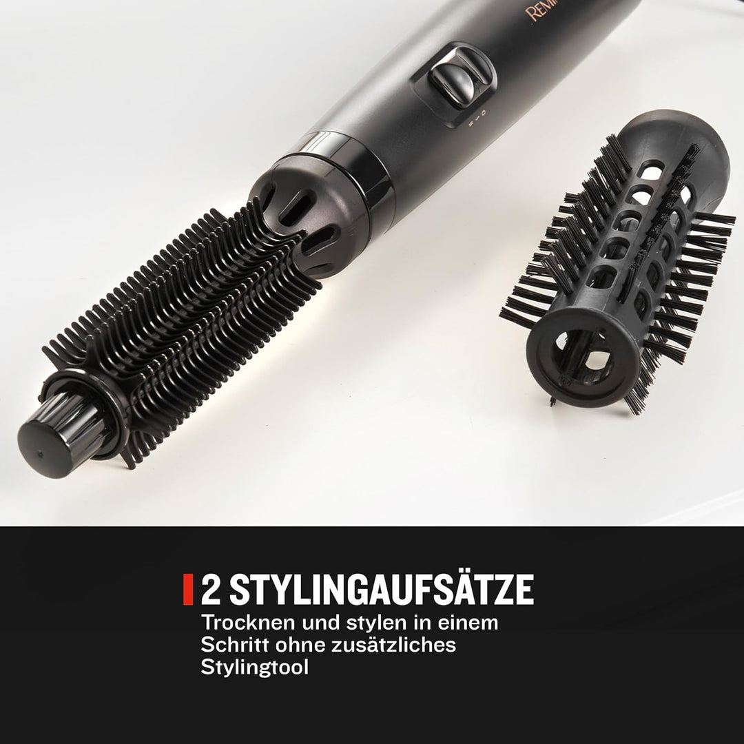 Remington Warmluftbürste [inkl. 2 Aufsätze: 19mm &amp; 25mm Rundbürste] Blow Dry&amp;Style (trocknet &amp; stylt