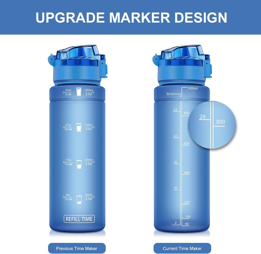 Zounich Trinkflasche Kinder Auslaufsichere 1L/700ml/500ml-BPA frei trinkflaschen Sport Tritan Kunsts
