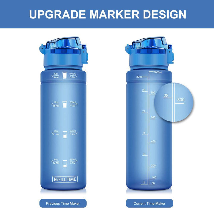 Zounich Trinkflasche Kinder Auslaufsichere 1L/700ml/500ml-BPA frei trinkflaschen Sport Tritan Kunsts