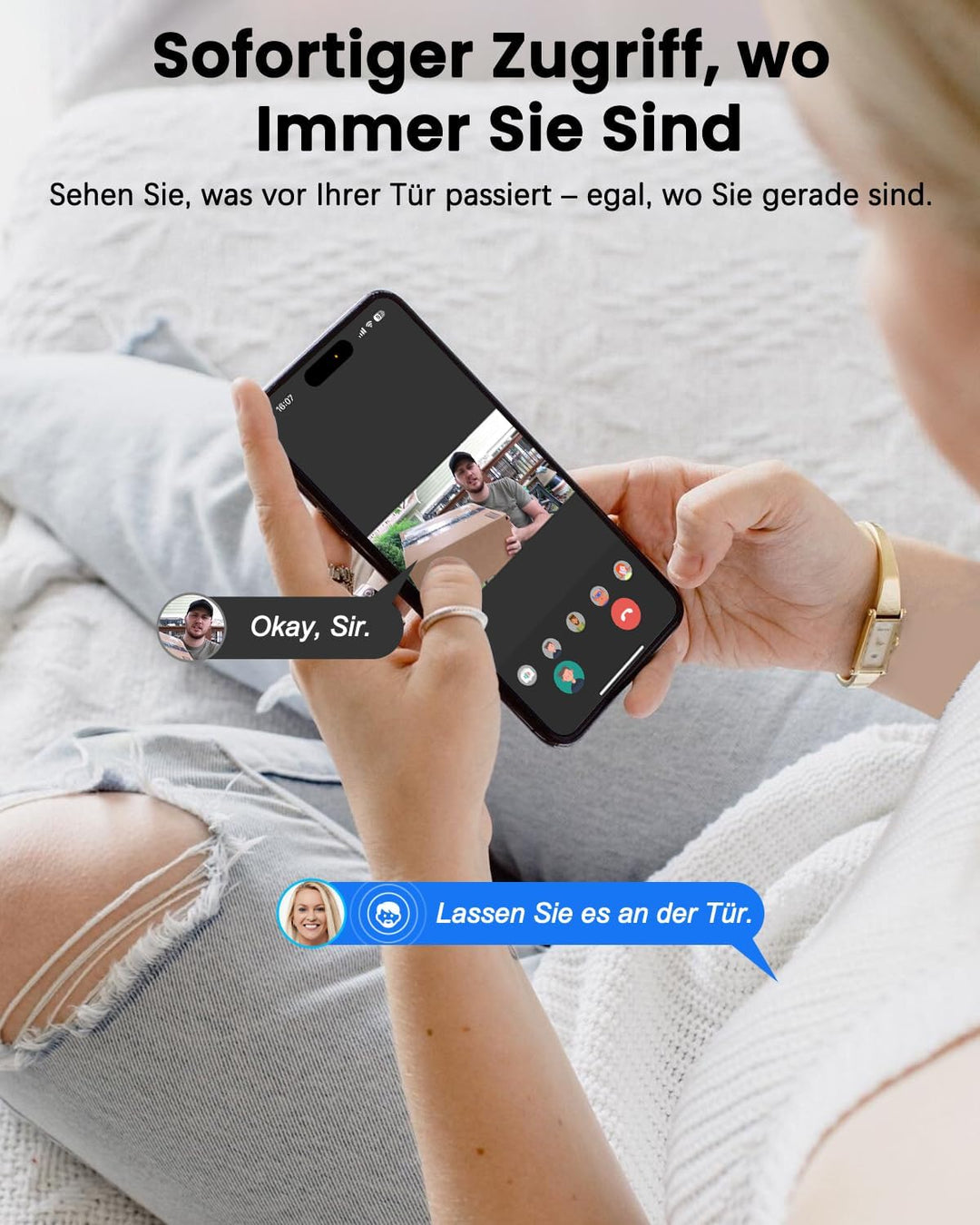 Bextgoo 2K Türspion Kamera WLAN, Digitaler Türspion mit Türklingel, 4,3 Zoll Farbbildschirm, 32GB Ka