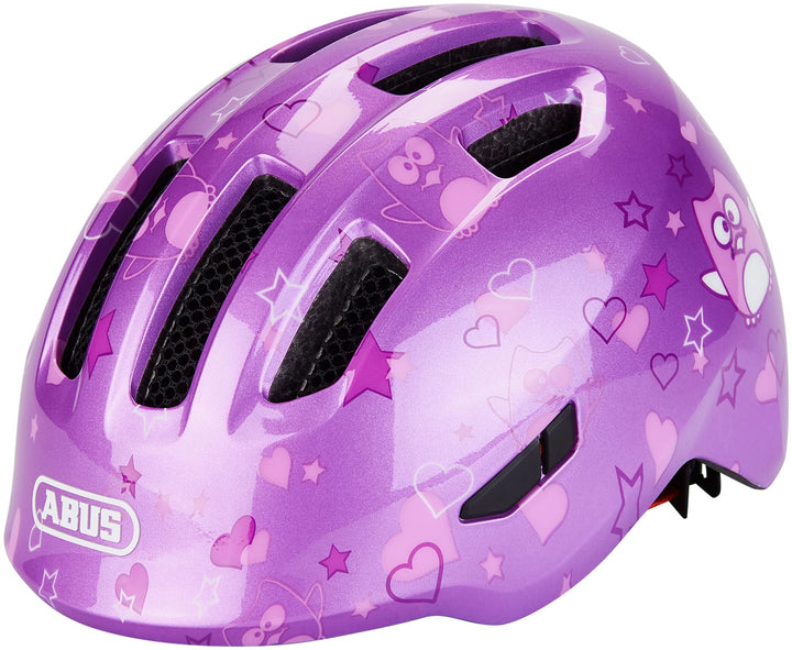 ABUS Kinderhelm Smiley 3.0 - Fahrradhelm mit tiefer Passform, kindergerechten Designs &amp; Platz für ei